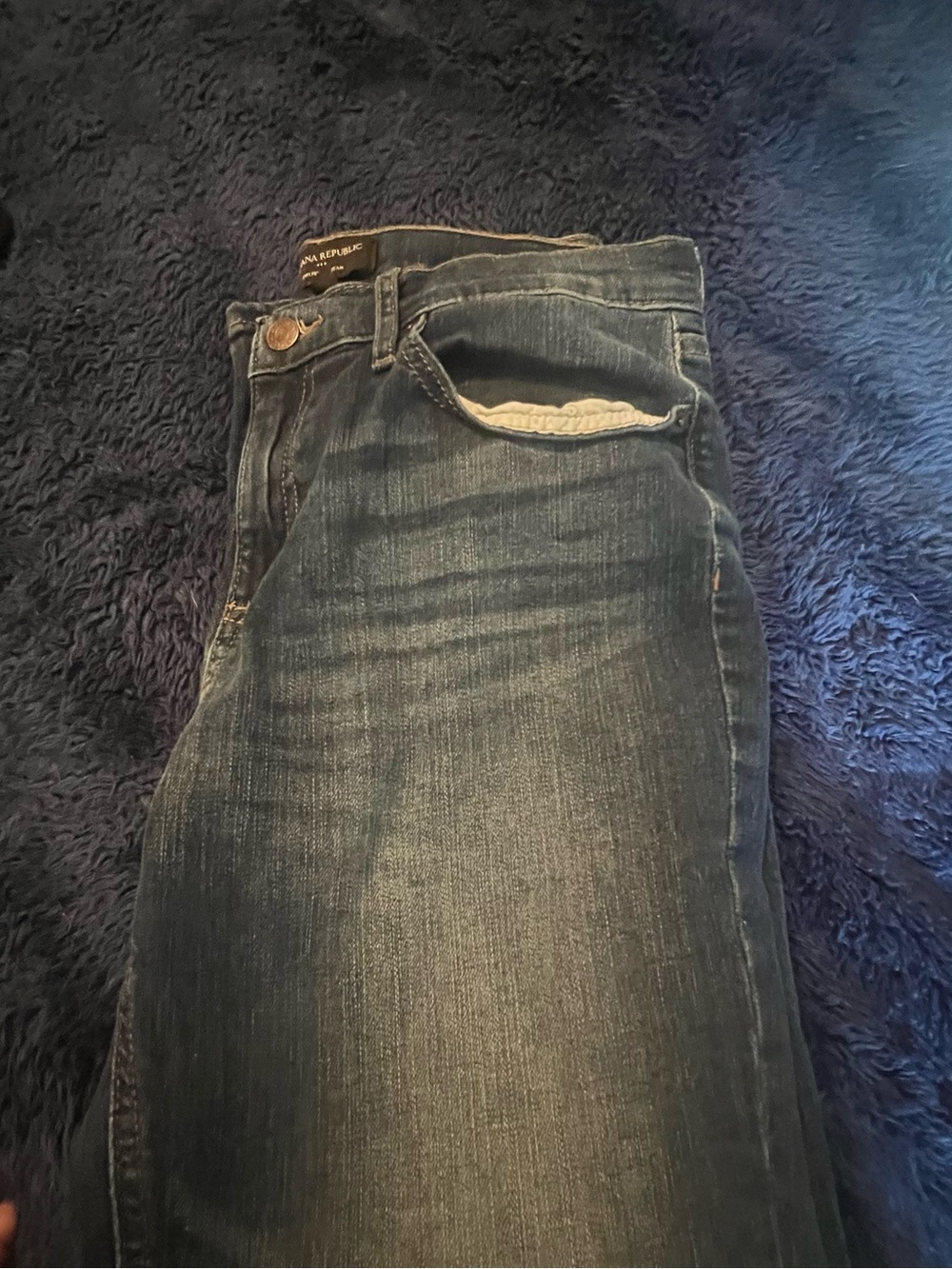 Banana Republic Girlfriend Jeans — Faded Blue Wash